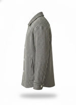 Textured Herringbone Lightweight Overshirt Jacket