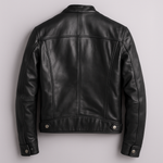 Brooks | Classic Stand-Collar Leather Jacket