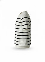 Men's Striped Knit Short Sleeve Crewneck