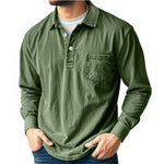 Wesley | Refined Washed Long-Sleeve Polo Shirt