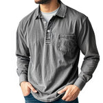 Wesley | Refined Washed Long-Sleeve Polo Shirt