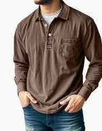 Wesley | Refined Washed Long-Sleeve Polo Shirt