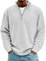 Everett | Premium Ribbed Half-Zip Pullover