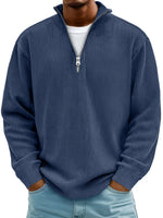 Everett | Premium Ribbed Half-Zip Pullover