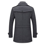 Hartley | Layered Winter Overcoat - Back View